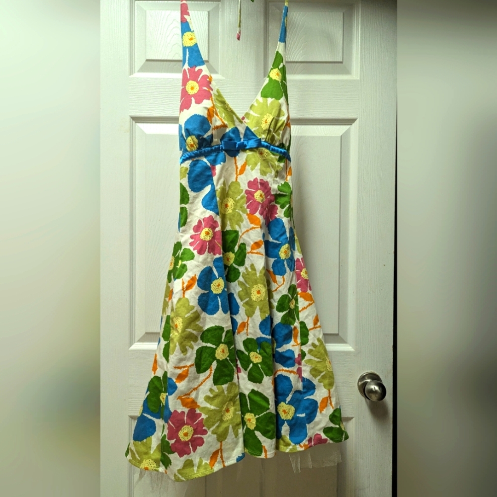 Floral dress, multi color,